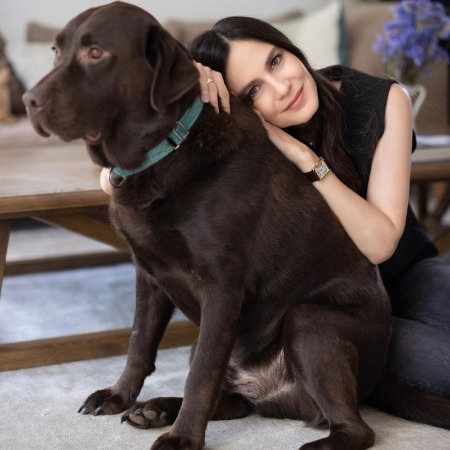 Netta Garti with her pet dog Noah.